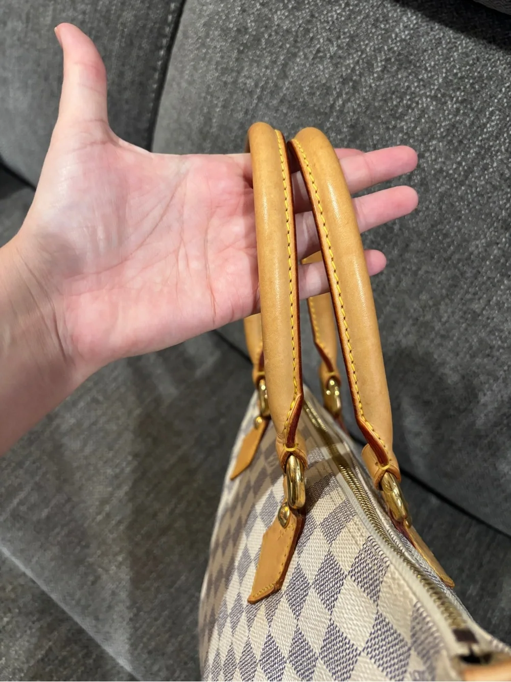 Louis Vuitton Damier Azur Saleya PM Tote | Authenticated | Excellent Condition